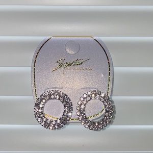 Circle  silver earring